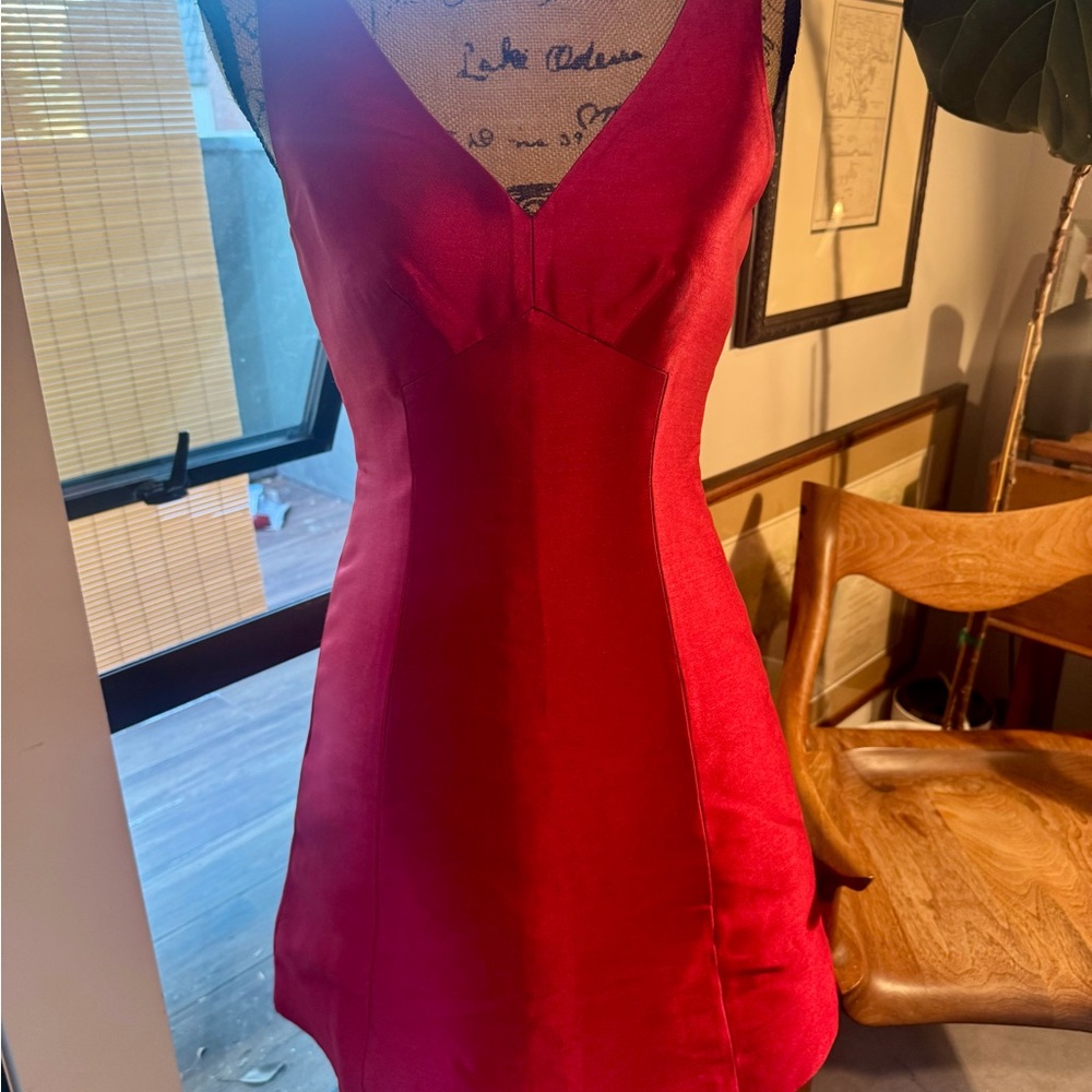 kate spade shiny deep pink cocktail dress